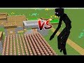 Minecraft Battle: NOOB vs PRO: ENDERMAN MUTANT VS 10000 VILLAGERS IN VILLAGE CHALLENGE / Animation