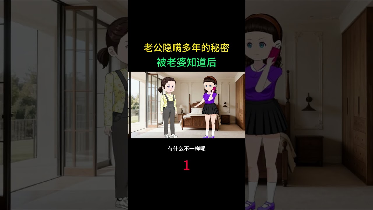 老公隐瞒多年的秘密，被老婆知道后。 #热点小助手 #情感动画家庭百态
