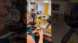 Lots of coffee and a little bit of learning ☕✨ #coffee #barista #cappuccino
