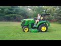 Wife mows with 2017 2032R john deere