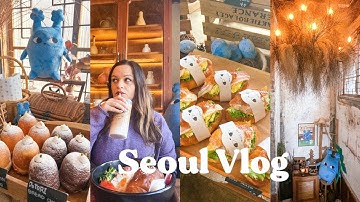 the cutest cafe in Seoul, Bukchon hanok village, coffee hopping and pizza 🍕 | Korea diaries  🇰🇷