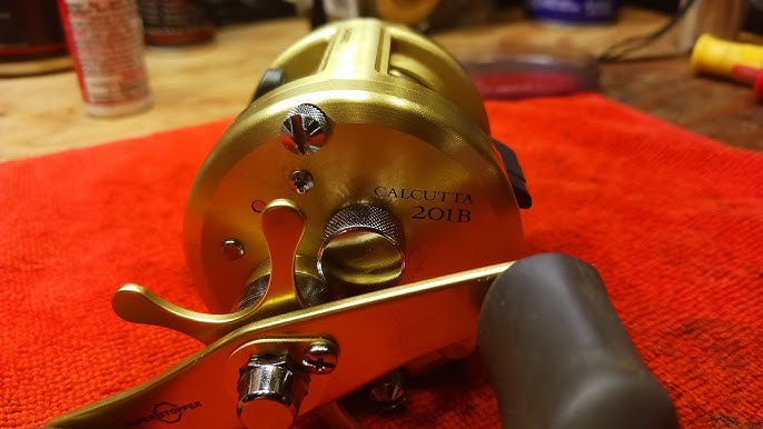 Basic cleaning and maintenance of a round bait casting reel. Shimano  Calcutta 200D 