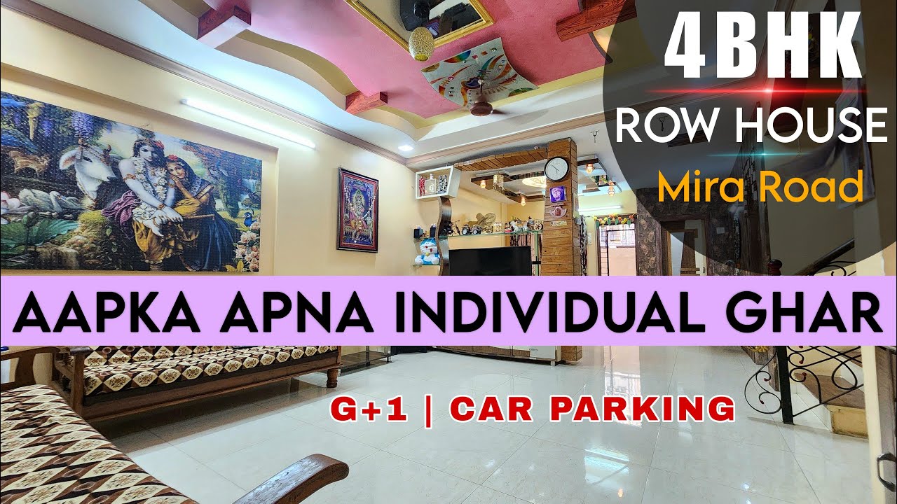 4BHK Row House In Mira Road | आपका अपना इंडिविजुअल घर 2200Sq.Ft Parking Ke Saath | Row House Sale