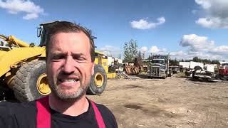 Staging at AGE auto salvage yard