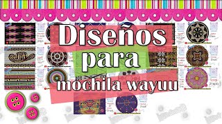 🌈🌈Diseños mochila wayuu completos 🌈🌈