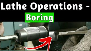 Boring & Reverse Tool Boring On Lathe Machine For Turner, Fitter, Machinist ITI Polytechnic & B.Tech