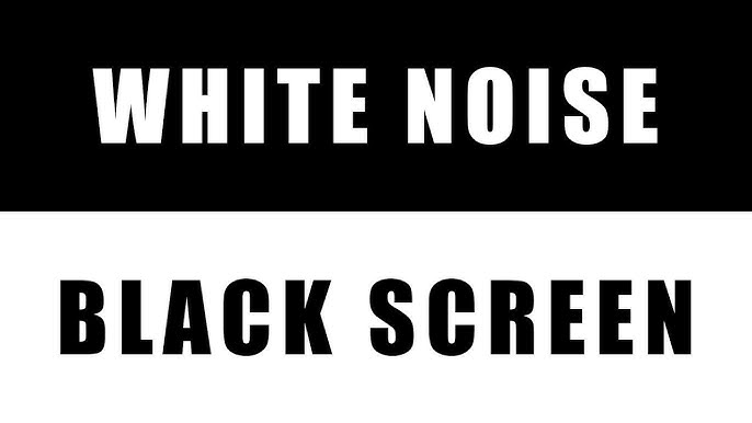 White Noise Black Screen, Sleep, Study, Focus