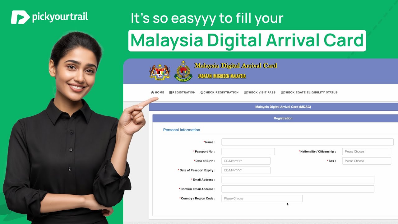 How to apply malaysia arrival card for Indian Tutorial (MDAC) | Pickyourtrail