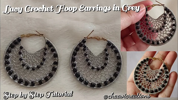 Easy DIY: Gorgeous Grey Crochet Earrings