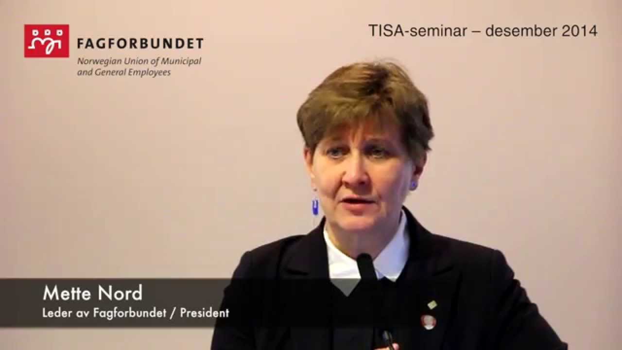 arbeidslivssenteret Fagforbundets TISA-seminar, desember 2014