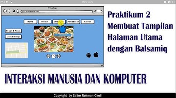 Tutorial Membuat Tampilan Halaman Utama dengan Balsamiq