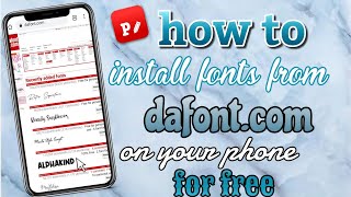 Dafont Tutorial / how to download fonts onto your phone. screenshot 2
