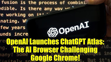 OpenAI Launches ChatGPT Atlas: The AI Browser Challenging Google Chrome!