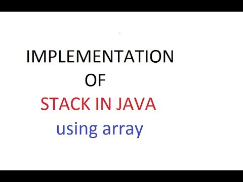Implementatio of stack in JAVA. Programming for beginners, Code ...