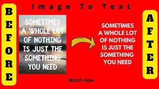 IMAGE TO TEXT CONVERT FOR FREE IN 2022