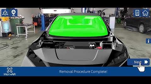 Windscreen Removal Using Augmented Reality and Digital Twin
