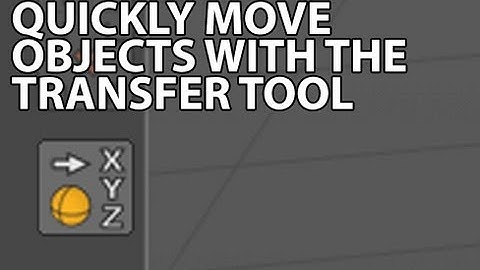 Cinema4D Tutorial: Quickly Move an Object to Another Object With the Transfer Tool (Beginner)