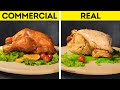 REAL VS COMMERCIAL || Shocking Food Advertising Tricks