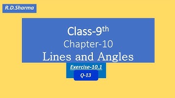 Class-9th R.D.Sharma | Chapter-10 Ex.-10.1 | #maths #primeeducationkeeplearning #class9 #rdsharma