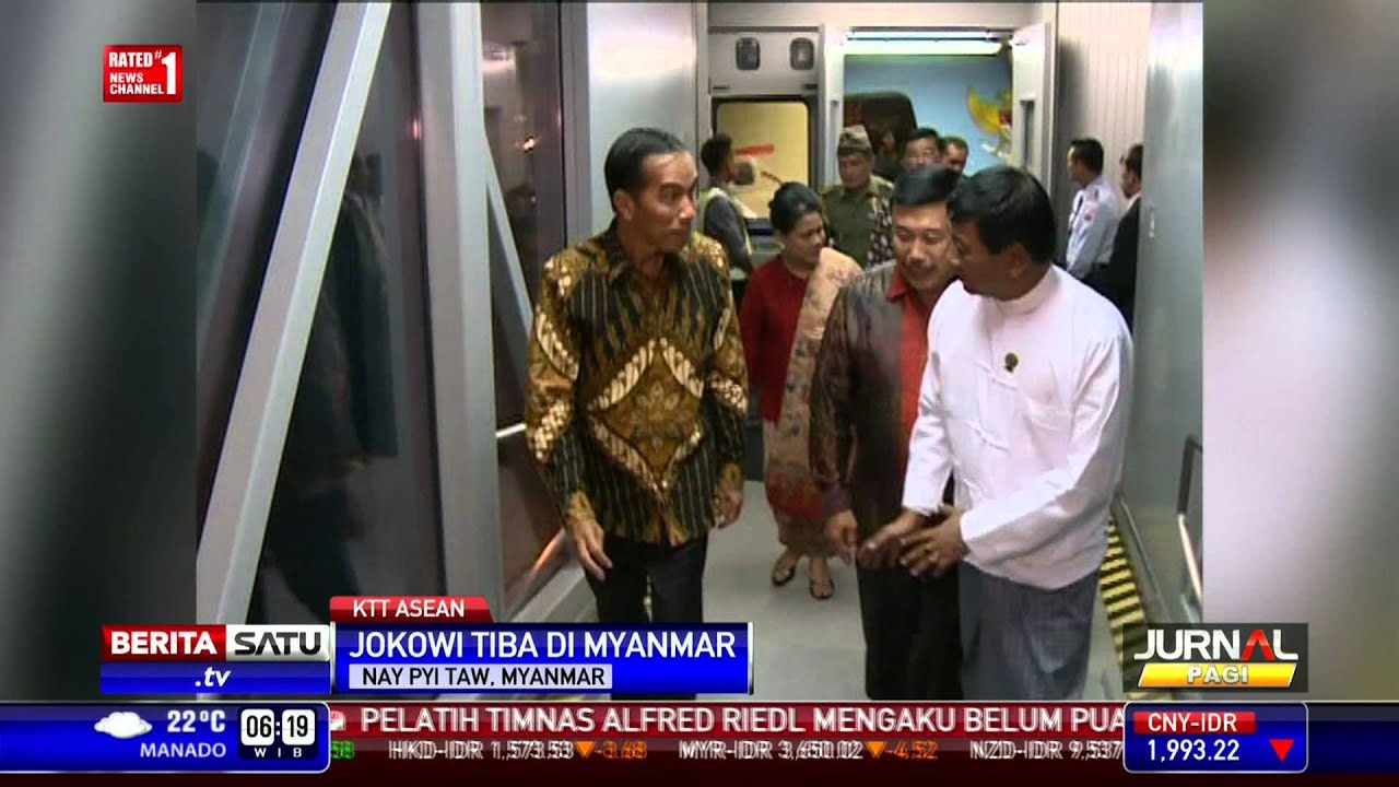 Jokowi Tiba di Myanmar  Doovi