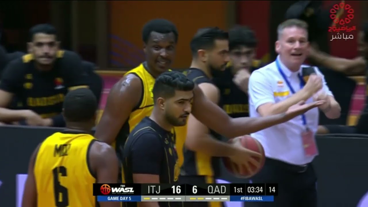 فوز ⁧‫#القادسية‬⁩ على الاتحاد السعودي 62-60 ضمن بطولة أندية غرب آسيا لكرة السلة 