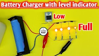 cara membuat charger baterai lithiumion dengan level indikator