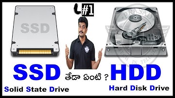 HDD vs SSD explained ll L#1 in telugu ll by prasad ll