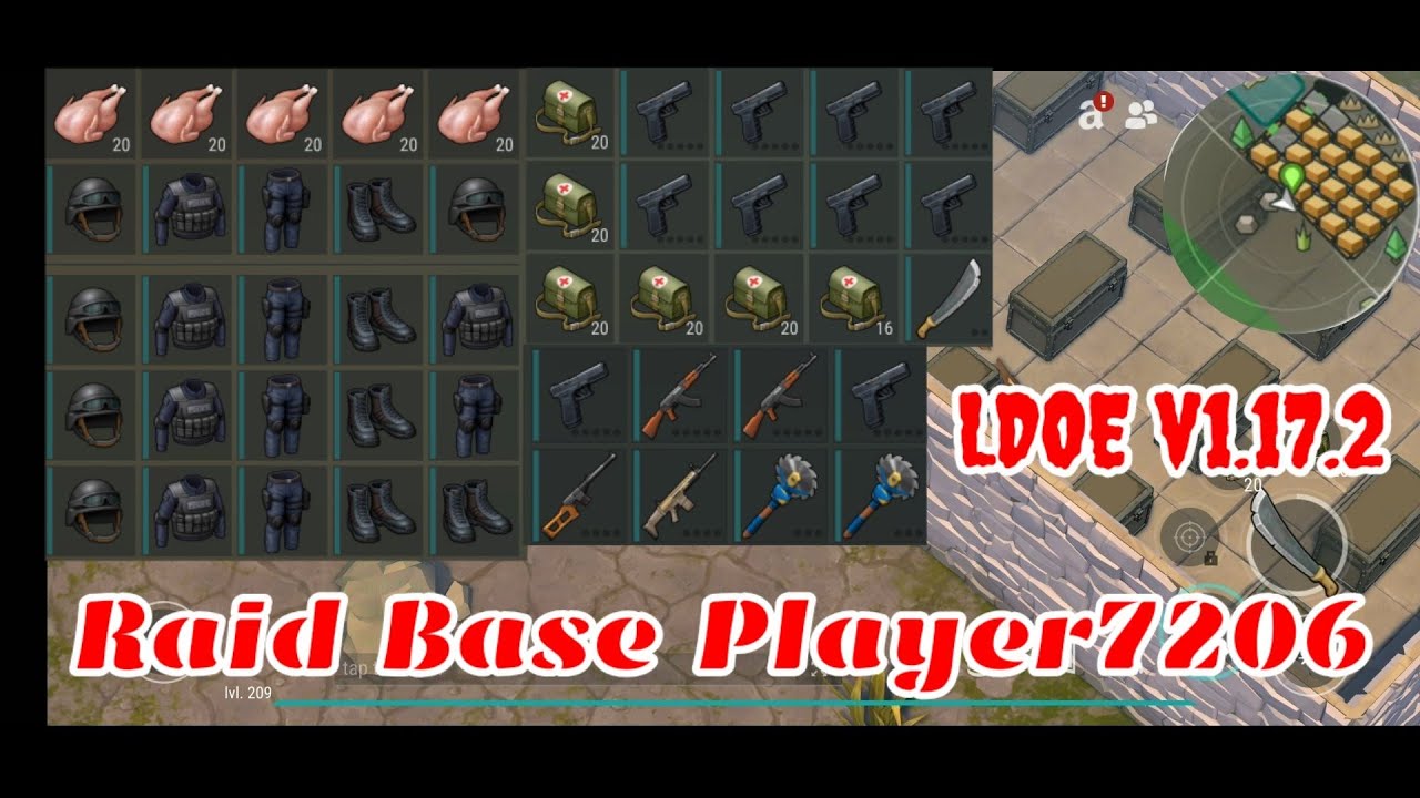 LDOE Raid Base Player7206 | Suicide Trick | Last Day on Earth