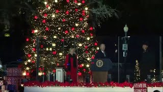 White House celebrates national Christmas tree lighting ceremony