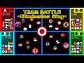Team Battle ~Elimination Ring~ ~200 countries marble race~ in Algodoo | Marble Factory