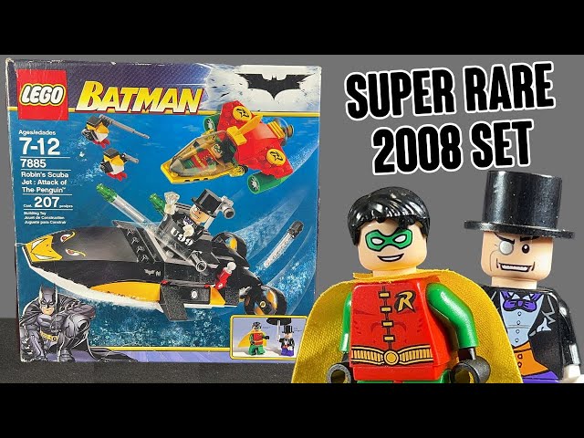 RARE LEGO Batman Robin's Scuba Jet Attack Set 7885 REVIEW - YouTube