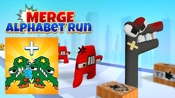Merge ABC lore letter run⭐⭐⭐ VS  ⭐⭐⭐Merge ALPHABET 2D Fusion fight