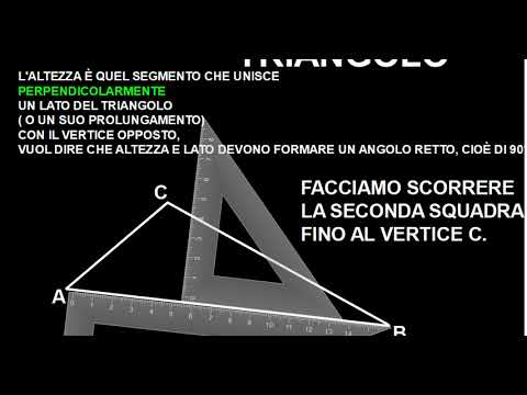 Come si traccia l'altezza in un triangolo - 2nd