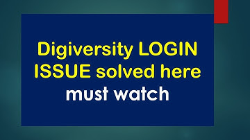 Digivarsity Login issue, password forget all issue solved