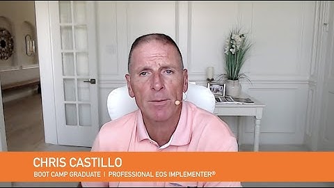 Professional EOS Implementer® Boot Camp Graduate - Chris Castillo