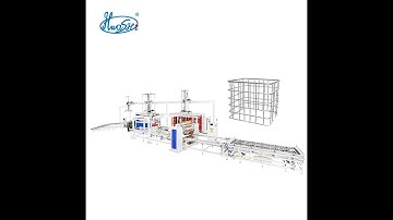 Full automatic IBC tank cages welding bending production line