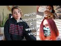 COME TO WORK & DO HAIR WITH ME + MERCH ANNOUNCEMENT! | WEEKLY VLOG