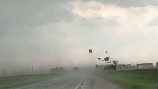 TORNADO OUTBREAK IN IOWA - Close Range Footage (5/21/2024)