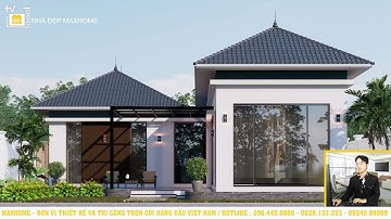 600tr TRỌN GÓI phần thô NHÀ VƯỜN nhỏ đẹp cấp 4 do Maxhome thiết kế thi công