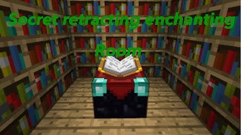 Minecraft: secret retractable enchanting room