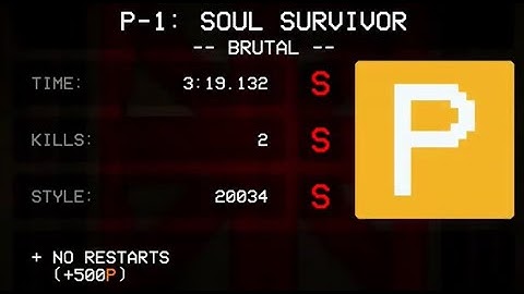 Ultrakill | P-1: Soul Survivor (Minos Prime) P-Rank Brutal