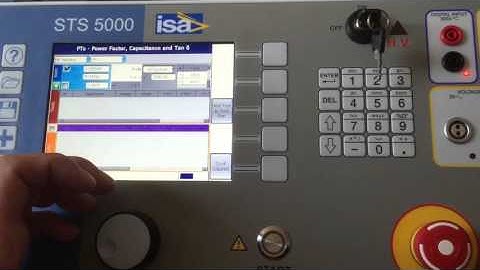 STS 5000 Tan Delta (Dissipation Factor),  PF test explained