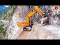 Skillful Excavator Operators are Building Roads on a Steep Mountain ▶3
