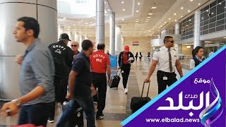 صدي البلد |  منتخب مصر يصل مطار القاهرة قادما من سوازيلاند