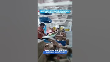 Unlock the weighing and scanning code sorting machine that sorts 3,000 pieces an hour