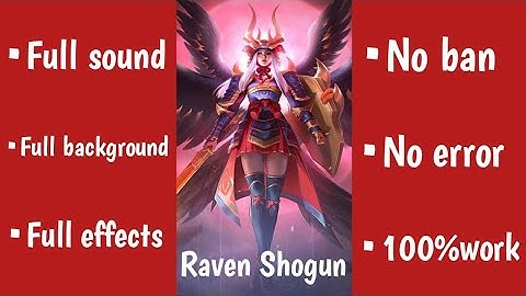 Freya Raven Shogun Epic skin script | No password | All patch | UnknownPH
