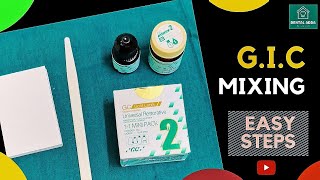 How To Mix Gic For Tooth Filling Correct Consistency Step By Step