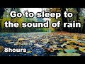 Go to sleep to the sound of rain | 8hours Relaxing sounds for insomnia and sleep disorders