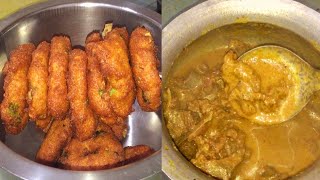పల్లెటూరి పద్దతిలో కరకరలాడే వడలు ఘుమఘుమలాడే పోతు మాంసం-Mutton Curry Recipe-Minapa Vadalu In Telugu