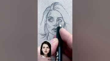 How to draw a realistic face? #drawingvideo #pencildrawing #shortvideo